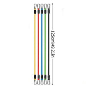 11pcs TPE Resistance Band Set Fitness Band Pull Rope Elastic Training Band With Door Anchor Handles Carry Bag Legs Ankle Straps