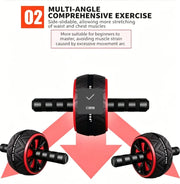 Big Roller For ABS Workout Wheel Exercise Equipment Core Abdominal Home Gym Muscle Device Fitness Men And Women Weight Loss