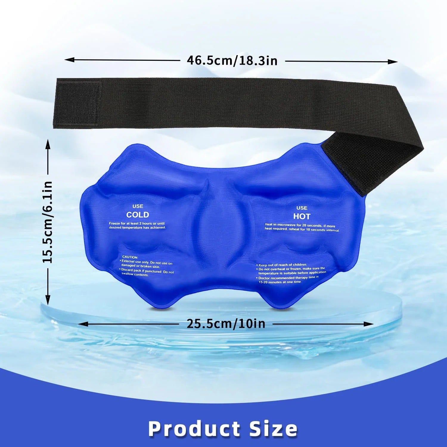Ankle Ice Pack Wrap, Hot & Cold Support | Alpha Shamaq