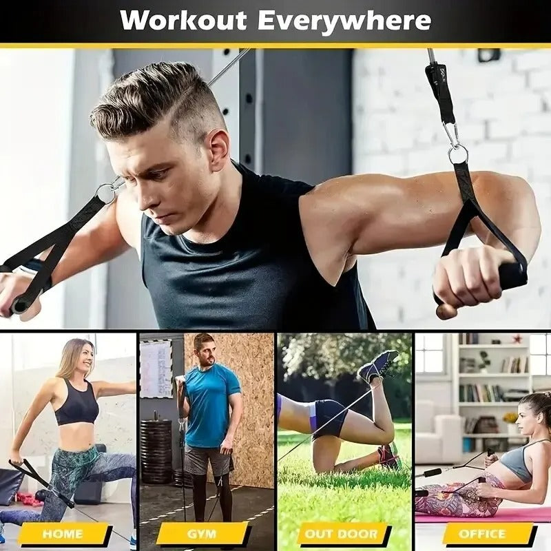11pcs TPE Resistance Band Set with Door Anchor | Alpha Shamaq