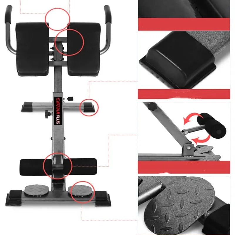 Gym Fitness Roman Bench Press Squat Smith Machine Foldable Goat Chair Dumbbell Stool Waist Abdominal Muscle Training Equipment