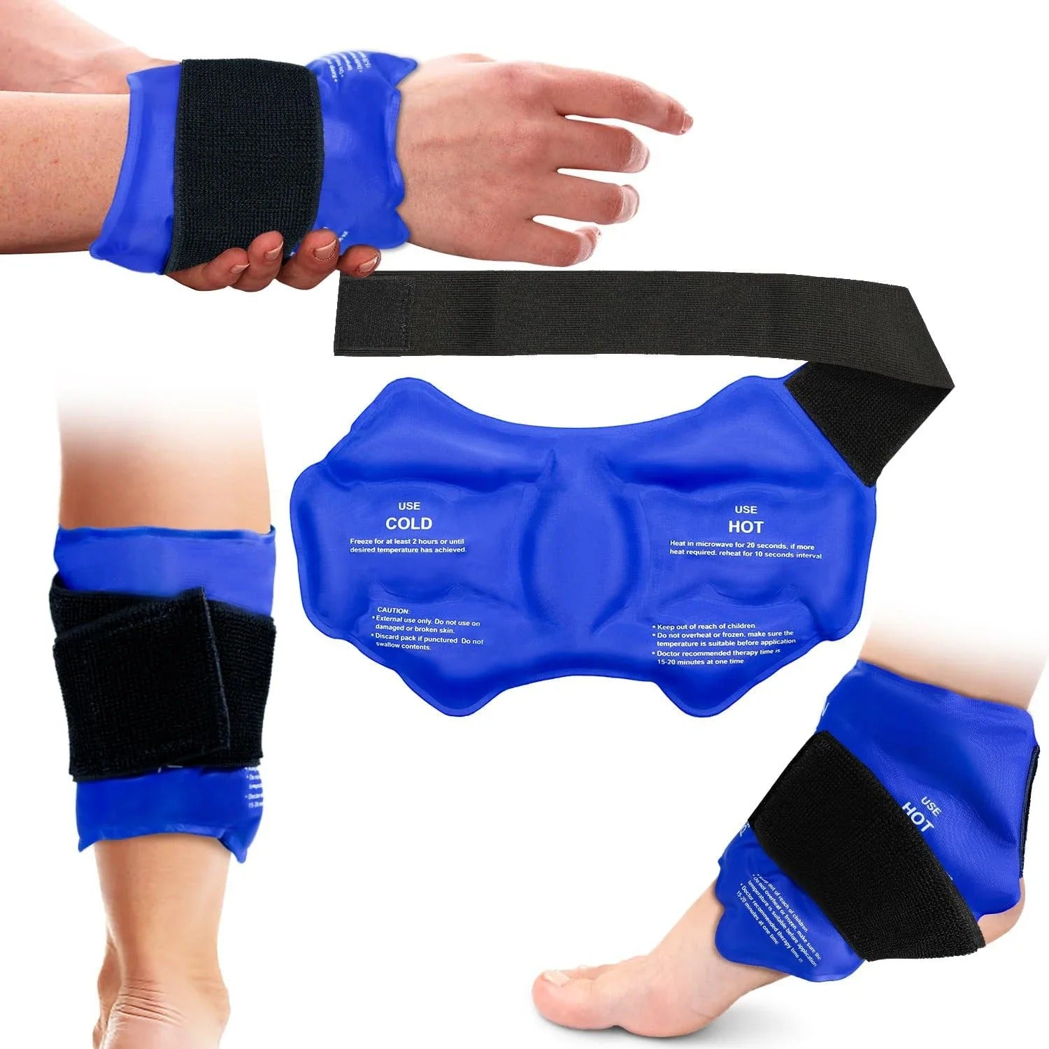 Ankle Ice Pack Wrap, Hot & Cold Support | Alpha Shamaq